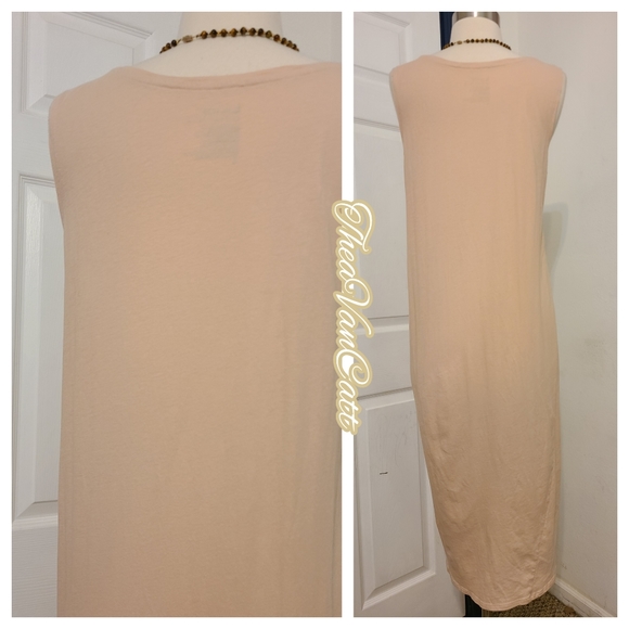 Kowtow neutral building block basic tank style Maxi dress minimal contemporary - Picture 2 of 5